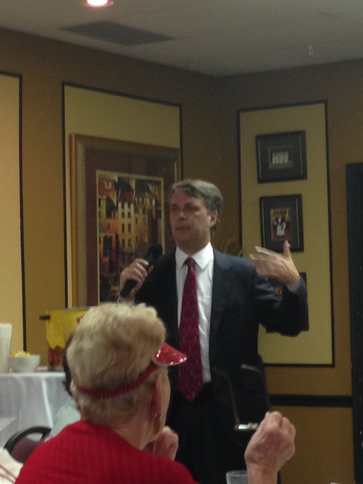 KS Lt. Gov Jeff Coyler joined Club members at the September 2014.